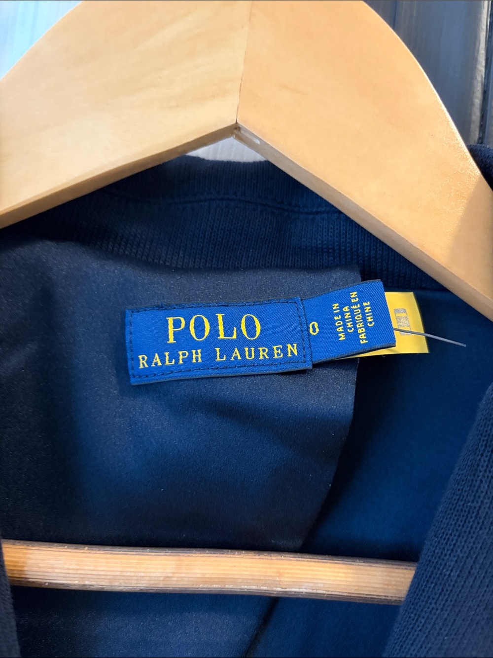 Polo by Ralph Lauren Navy Blazer with Gold Crest Patch - Picture 5 of 7